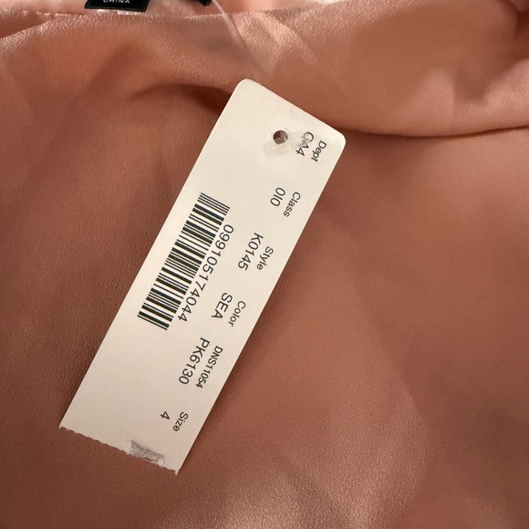 J.‎ Crew Velvet Wrap Dress Pink Long Sleeve Tie Waist Size 4 - Picture 7 of 8